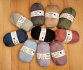 Ferner Wolle  Mally Socks uni, wie 6-fach Sockengarn - 75% Schurwolle (Merino) und 25% Polyamid (recycelt), Lauflänge 450m/150g, Schonwaschgang bis 40°