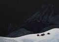 Schwarz zu blau - Öl auf Leinwand - 130 x 180 cm - 2012