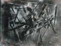 L'araignée 1991  Acrylique sur toile 65 x 54cm