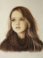 Portraitzeichung, Portrait in Pastell, Prachtvolles Porträt in Sepia, Edle Portraitzeichnung, Auftragsporträt, Origianle Kunst, Cecily Park