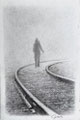 "Reise ins Ungewisse: Kleine Bleistiftkunst - poetische Zeichnung zur Stressbewältigung"