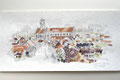 "Kunstwerke als Geschenkidee: Tuschezeichnung der majestätischen Basilika in Augsburg"