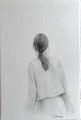 "Verlorene Zeit: Meisterhafte zierliche Bleistiftzeichnung - realistisches Kunstwerk für Kunstfreunde"