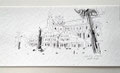 "Mystische Aura des Mainzer Doms: Erhabene Architekturzeichnung in Tusche"