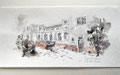 "Kunstzeichnung in Tusche: Offenbach und das Klingspor Museum für Frieden und Ruhe"