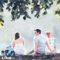 „Daily Painting: Entspannende Kunst: Zeit zum Ausruhen mit zeitlosem Ölbild - Cecily Park“ 