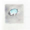Illustration, Illustration in Pastell, Himmelsmeer aus Grau, Endlos weiter Himmel, Kunstwerk der Melancholie, Cecily Park 