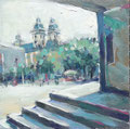 "Sommerliche Atmosphäre in Düsseldorf: Ihre persönliche Kunst in Öl"