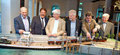 Eröffnung der Ausstellung am 26.April 2019; von links: A.Weiner Kulturamt Lindau, Dr.U.Birk 2.Bürgermeister, S,Stern, D.Speidel, R.Fügen, H.Stübner; Modell der Trajektanstalt Lindau ca. 1910, erbaut von R.Fügen; Foto Susi Donner  