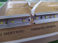 Bei der Montage der ALU-Profile sollte an einer Stelle ein Abstand von 10mm gelassen werden, um das Verlegen der LED-Stripe von der Innenseite zur Außenseite zu erleichtern. Die übrige LED-Strip-Rolle wird für die zweite Beleuchtungs-Ebene verwendet.