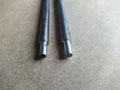 …Gewindestange wird mit der Bohrmaschine gedreht und mit einer Feile von 12mm auf 8mm reduziert.
