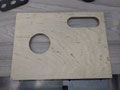 ...ist die Holzplatte fertig...