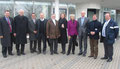 Die Mannheimer Stadträte Egon Jüttner, Konrad Schlichter, Marianne Seitz und Bernd Kupfer mit dem Vorstand der RheinChemie