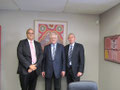 Brian Wilkinson, Egon Jüttner und Patrick Walker (von links) vom Department of Indigenous Affairs in Perth, Australien