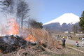 「野焼き」山梨県 / 大津：北富士演習場付近で撮影しました。