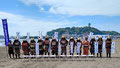 2-5「鎌倉武士１３人」片瀬東浜海岸 / 熊野：片瀬海岸で流鏑馬と武者行列が開催されました。