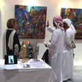 World Art Dubaï- (Dubaï artfair) French Gallery-Painting on aluminium casing MASAYA- BIOT-FRANCE-