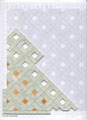Work in progress - some tiles glued in the layout paper