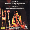 Welcome to my Nightmare (live) / Inmates (we're all crazy) (live) - Greece - Bootleg - Clear - Back
