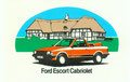 (0116) Aufkleber: Ford Escort Cabriolet