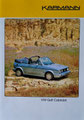 (0399) Golf Cabriolet, Datenblatt 4/1