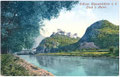 Burg SIGMUNDSKRON und die Etsch in Frangart, Gemeinde Eppan. Photochromdruck 9x14cm; Joh(ann). F(ilibert). Amonn, Bozen; postalisch gelaufen 1906.  Inv.-Nr. vu914pcd00164