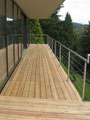 Balkon mit Lärchendielen