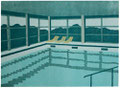 Schwimmbad, 30 x 40 cm,  Blattformat 50 x 70 cm, vergriffen