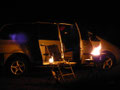 Abends mit "Gemütlichkeit" am Feuerchen
