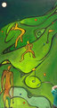 The Golfers, 50 x 90 cm, Acryl  