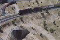 Der Zug während der Überquerung des Loop-Tunnels