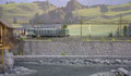 Entlang der Bahnstrecke fliesst vielerorts der Fluss Eisack