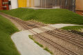 Der Bahnübergang kurz vor dem Einsetzen der Schranken