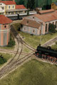 Eine GR 740 der FS beim Wenden im Bahnhof Mals