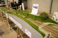Der südliche Bahnhofsteil mit dem Bahnübergang