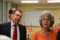 Avec Mme Ameline, remarquable principal du collège de Béhal