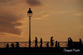 Chinese shadows on Pont des arts - Paris