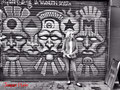 Graffiti pose - Brick Lane market - London