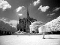 The ghost foot of Notre-Dame - Square Jean XXIII - Paris