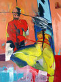 Bondage, Acryl auf Leinen, 2003