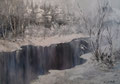 winter's tale (70x50) - acrilico su tela tecnica mista