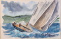 deep blue winner barcolana 2022   60 x 45