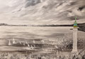 barcolana in black and white  100 x 70
