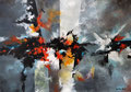 smoke on the water  ( 100 x 70 )   -  acrilico e resina