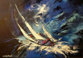 the wind (70x50) - acrilico su tela tecnica mista