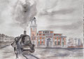 il treno sulle Rive triestine