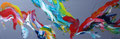 Color games ( 120 x 40 ) - acrilico su tela