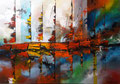 Sail (100 x 70) - acrilico su tela tecnica mista