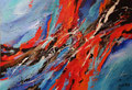 tornando nel caos  100 x 70  -  acrilico su tela