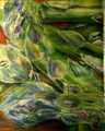 Grüner Spargel  40x50cm